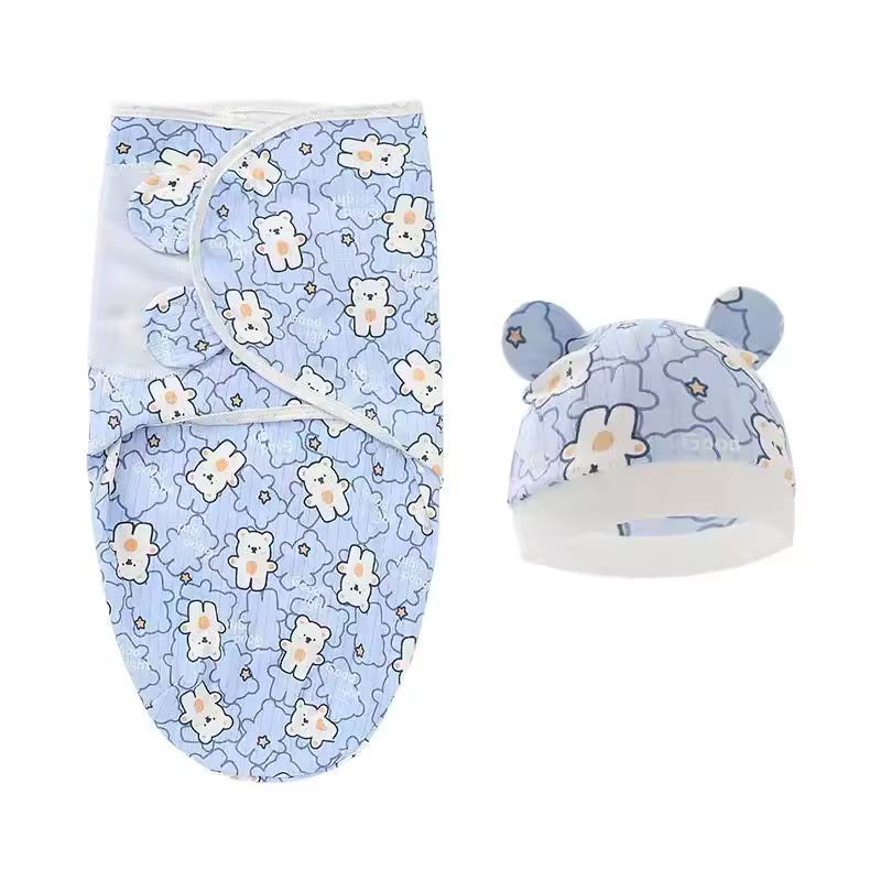 Gigoteuse d'emmaillotage BABYDISE avec bonnet pour nouveau-né